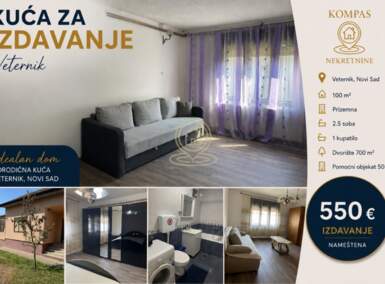 Kuća, Novi Sad | Izdavanje · 100m² · 550€