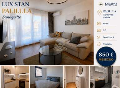 Trosoban stan, Beograd - Višnjička Banja | Izdavanje · 69m² · 850€