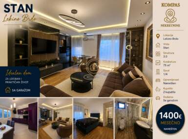 Trosoban stan, Beograd - Lekino Brdo | Izdavanje · 75m² · 1.400€