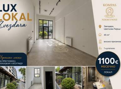 Poslovni prostor / Lokal, Beograd - Cvetkova pijaca | Izdavanje · 45m² · 1.100€
