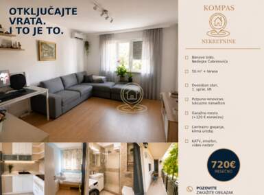 Dvosoban stan, Beograd - Banovo Brdo | Izdavanje · 50m² · 720€