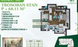 Trosoban stan, Kragujevac | Prodaja · 68m² · 136.000€