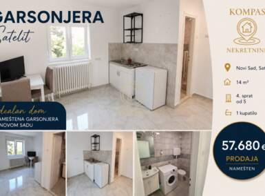 Garsonjera, Novi Sad | Prodaja · 14m² · 57.680€