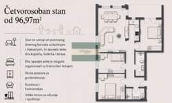 Cetvorosoban stan, Jagodina | Prodaja · 97m² · 180.267€