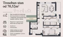 Trosoban stan, Jagodina | Prodaja · 71m² · 134.193€