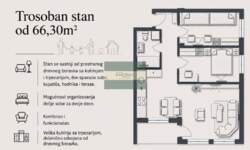 Trosoban stan, Jagodina | Prodaja · 66m² · 128.357€