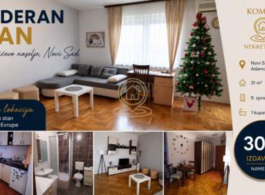 Jednosoban stan, Novi Sad | Izdavanje · 31m² · 300€