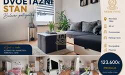 Dvoiposoban stan, Novi Sad | Prodaja · 50m² · 123.600€
