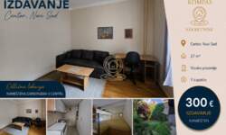 Jednosoban stan, Novi Sad | Izdavanje · 27m² · 300€