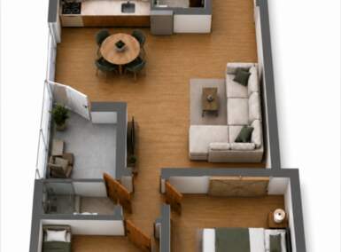 Dvoiposoban stan, Novi Sad | Prodaja · 54m² · 124.752€