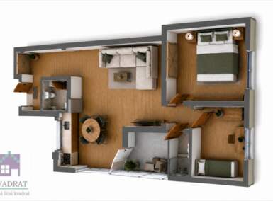 Dvoiposoban stan, Novi Sad | Prodaja · 54m² · 124.752€