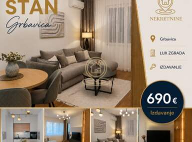 Dvosoban stan, Novi Sad | Izdavanje · 43m² · 690€