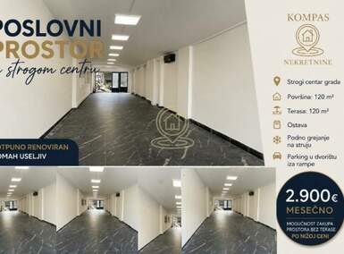 Poslovni prostor / Lokal, Niš - Centar | Izdavanje · 240m² · 2.900€