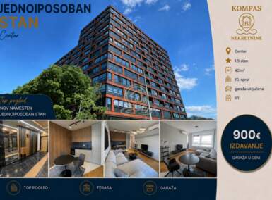 Jednoiposoban stan, Novi Sad | Izdavanje · 40m² · 900€