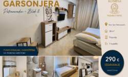 Garsonjera, Novi Sad - Blok 8 | Izdavanje · 30m² · 290€