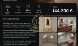 Trosoban stan, Novi Sad | Prodaja · 97m² · 144.200€