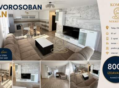 Cetvorosoban stan, Novi Sad | Izdavanje · 91m² · 800€