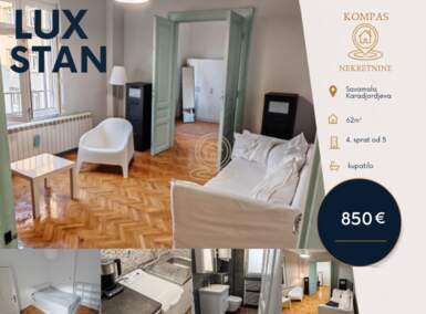 Trosoban stan, Beograd - Beograd na vodi | Izdavanje · 62m² · 850€