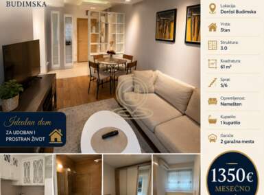 Trosoban stan, Beograd - Gundulićev venac | Izdavanje · 61m² · 1.350€