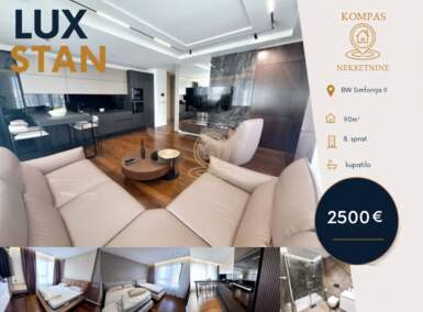Trosoban stan, Beograd - Beograd na vodi | Izdavanje · 90m² · 2.500€