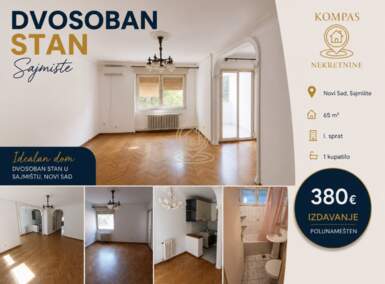 Dvosoban stan, Novi Sad | Izdavanje · 65m² · 380€