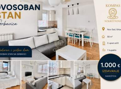 Dvosoban stan, Novi Sad | Izdavanje · 50m² · 1.000€