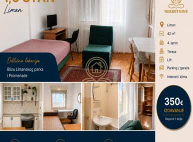 Jednoiposoban stan, Novi Sad | Izdavanje · 42m² · 350€