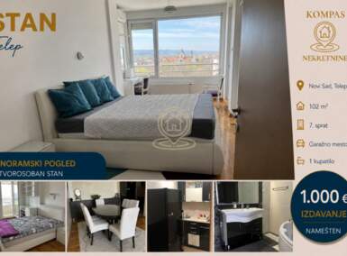 Cetvorosoban stan, Novi Sad | Izdavanje · 102m² · 1.000€