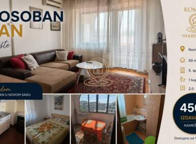 Dvosoban stan, Novi Sad | Izdavanje · 50m² · 450€