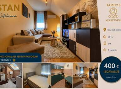 Jednoiposoban stan, Novi Sad | Izdavanje · 35m² · 400€