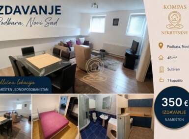 Jednoiposoban stan, Novi Sad | Izdavanje · 45m² · 350€