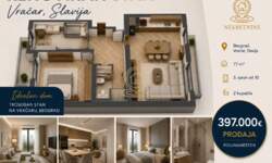 Trosoban stan, Beograd - Slavija | Prodaja · 77m² · 397.000€