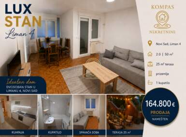 Dvosoban stan, Novi Sad | Prodaja · 50m² · 164.800€
