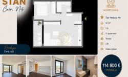 Jednoiposoban stan, Niš - Čair | Prodaja · 41m² · 114.800€