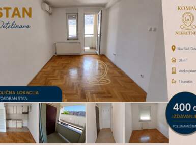 Dvosoban stan, Novi Sad | Izdavanje · 36m² · 400€