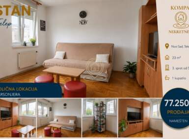 Garsonjera, Novi Sad | Prodaja · 23m² · 77.250€
