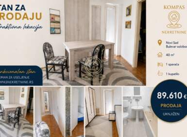 Jednoiposoban stan, Novi Sad | Prodaja · 33m² · 89.610€