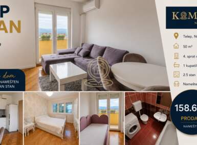 Dvoiposoban stan, Novi Sad | Prodaja · 50m² · 158.620€
