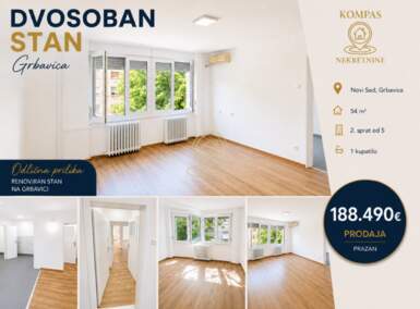 Dvosoban stan, Novi Sad | Prodaja · 54m² · 188.490€