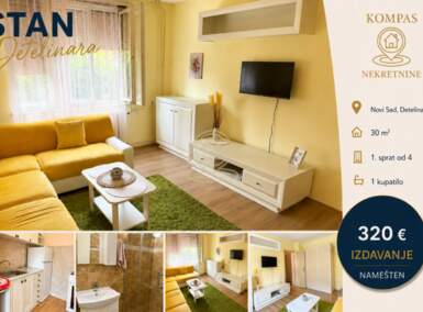 Jednosoban stan, Novi Sad | Izdavanje · 30m² · 320€