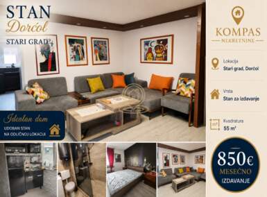 Dvosoban stan, Beograd - Dorćol | Izdavanje · 55m² · 850€