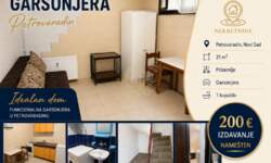 Garsonjera, Novi Sad - Petrovaradin | Izdavanje · 21m² · 200€