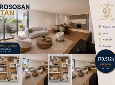Trosoban stan, Novi Sad | Prodaja · 65m² · 170.512€
