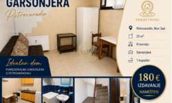 Garsonjera, Novi Sad - Petrovaradin | Izdavanje · 21m² · 180€