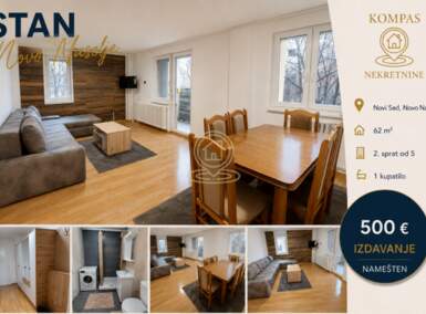 Dvosoban stan, Novi Sad | Izdavanje · 62m² · 500€
