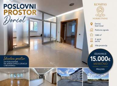 Poslovni prostor / Lokal, Beograd - Dorćol | Izdavanje · 1040m² · 15.000€