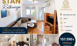Jednoiposoban stan, Novi Sad | Prodaja · 45m² · 157.590€