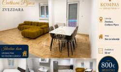 Dvosoban stan, Beograd - Cvetkova pijaca | Izdavanje · 55m² · 800€