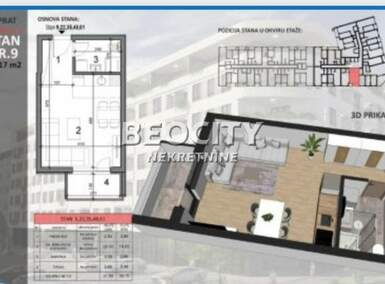 Jednosoban stan, Novi Sad - Sajam | Prodaja · 31m² · 93.510€