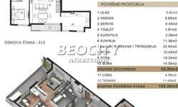 Cetvorosoban stan, Beograd - Vračar (centar) | Prodaja · 113m² · 520.000€